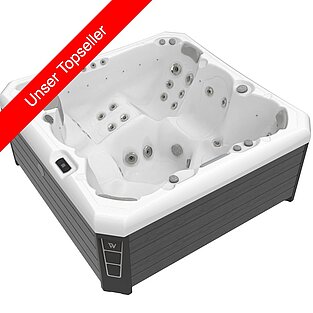 Wellis Malaga Life – der Top-Seller Whirlpool mit modernem Design, ergonomischen Sitzen und entspannender Hydromassage für ultimativen Wellness-Genuss.